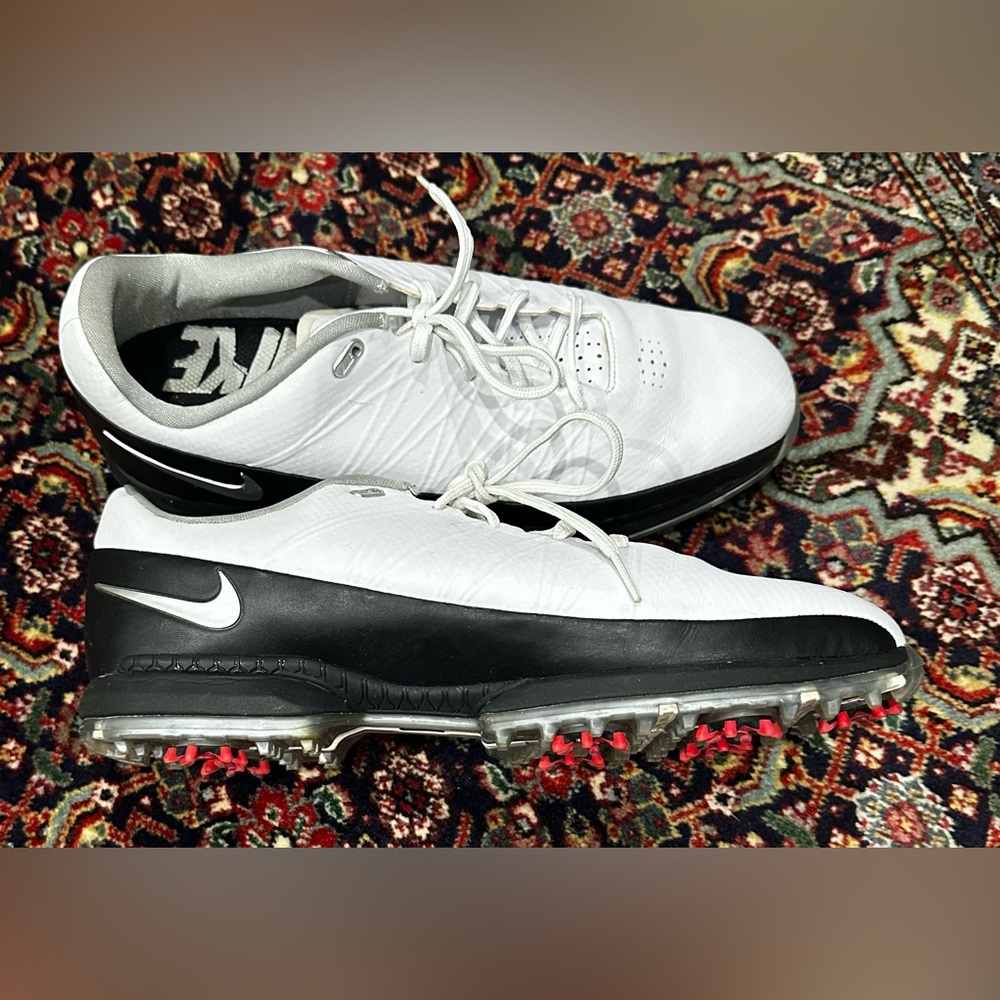 NIKE AIR ZOOM ATTACK GOLF SHOES WHITE/BLACK NIKE POWER CHANNEL SIZE 11,5.